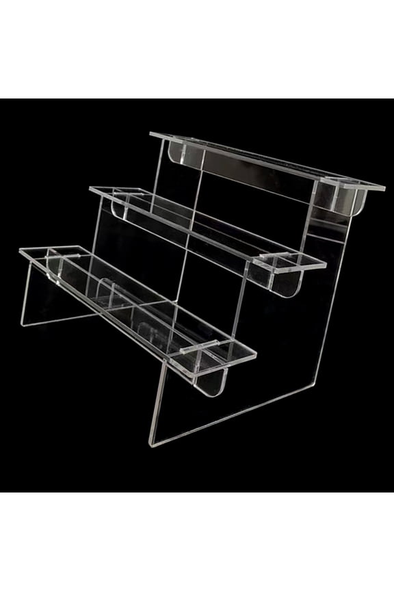 Acrylic Display Stand 1-4 Tiers Acrylic Display Risers Display Shelf For Candy Cupcake Jewelry Perfumes Stand Rack