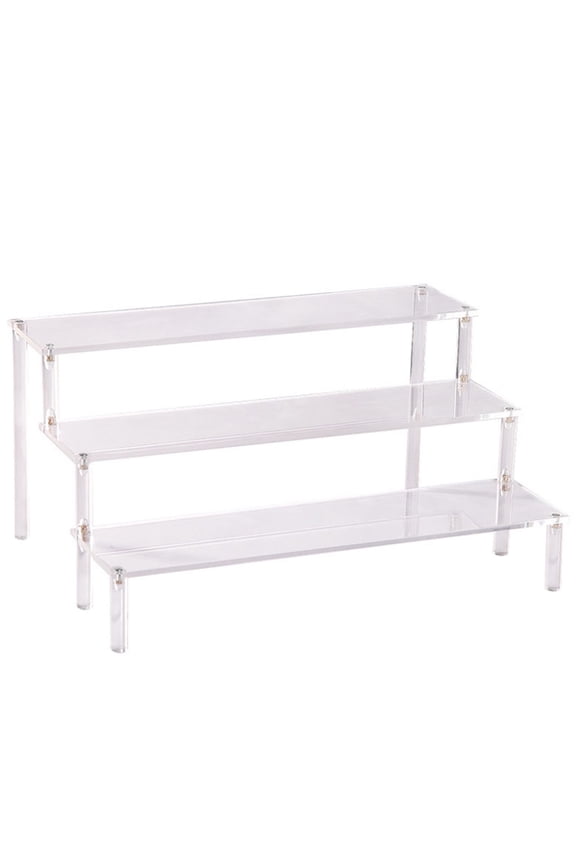 Acrylic Display Stand 3 Tier Riser Display Shelf Showcase for Figures Cupcakes