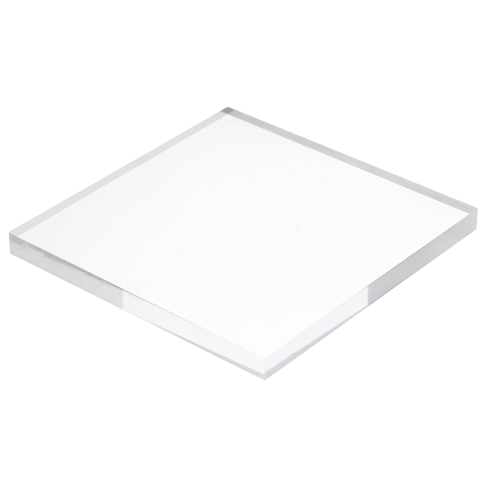 Acrylic Display Stand Base 5x5x0.3 Inch Solid Clear Square Display