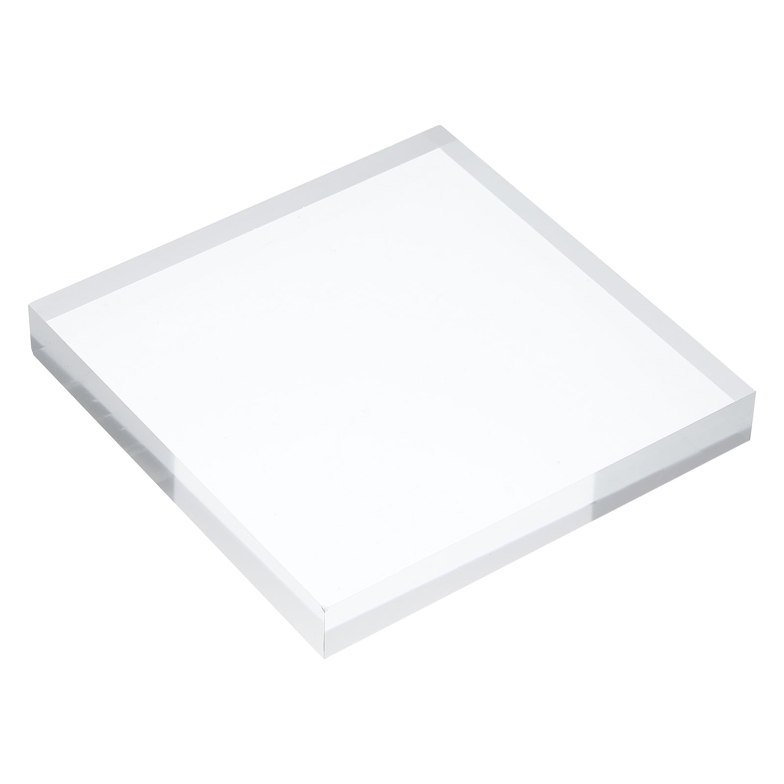 Acrylic Display Stand Base 6x6x0.8 Inch Solid Clear Square Display ...
