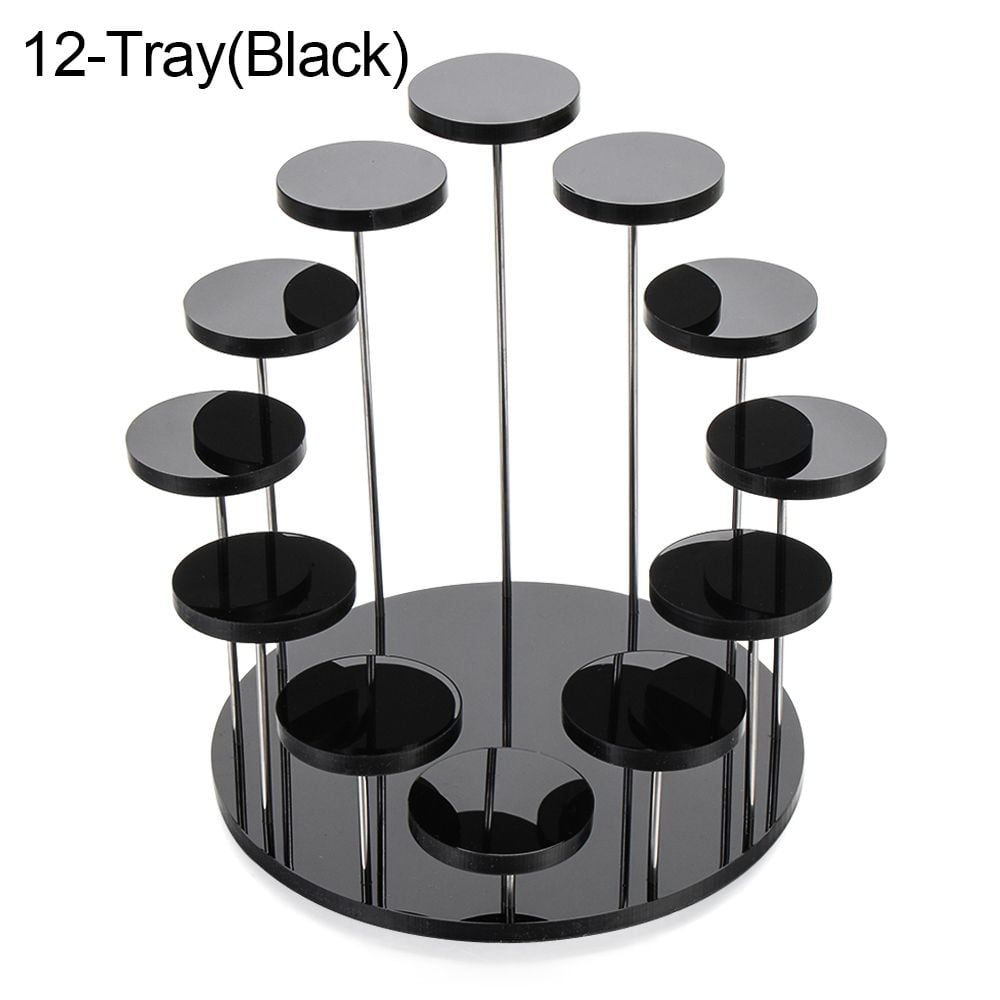 Acrylic Display Stand Jewelry Organizer Showcase Cupcake Stand Cake ...