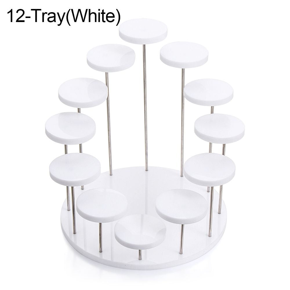 Acrylic Display Stand Jewelry Organizer Showcase Cupcake Stand Cake ...