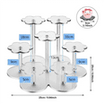 Acrylic Display Stand for Figures,7Tier Display Risers for