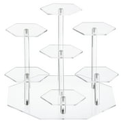 Acrylic Display Stand for Figures, 7 Tier Perfume Organizers and Storage Display Stand Acrylic Showcase Stand Clear