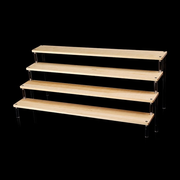 Acrylic Display Stand for Figurines Organizers Clear Acrylic Risers Shelf