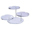 thumbnail image 1 of Acrylic Display Stand with 3 Round Risers, Multipurpose Cupcake and Dessert Pedestal for Parties, Jewelry and Ring Showcase Organizer, Clear, 1 of 2