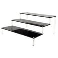 thumbnail image 1 of Acrylic Display Stands, Riser Display Shelf for Figures Cupcakes Cabinet Countertops Table , Black 30cm 3 Tier, 1 of 4