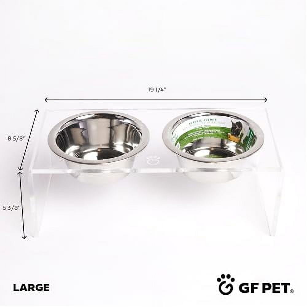Acrylic Dog Bowl Stand