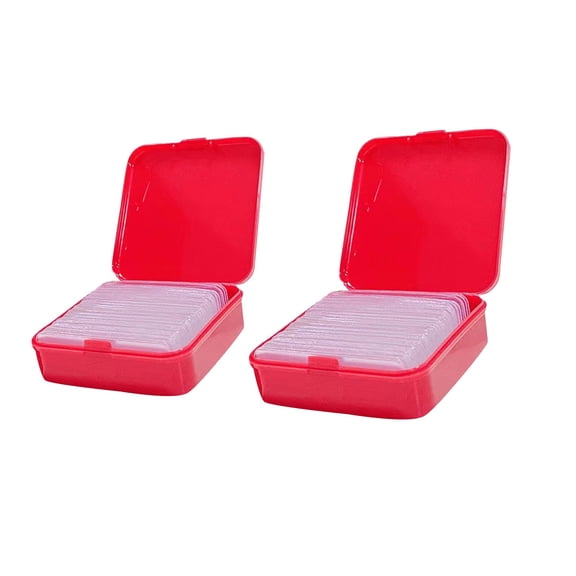 Acrylic Double-Sided Tape, 2 Pack (120 Sheets Total) Strong No-Residue, Seamless Transparent Multifunctional Adhesive for Home Repairs, Craft Projects or Office Use