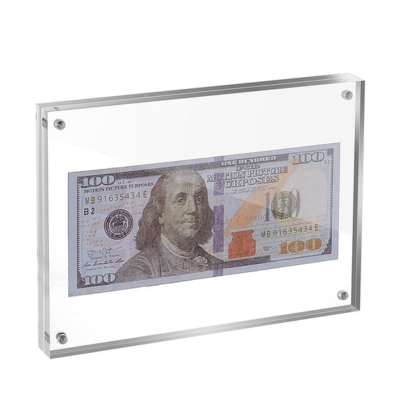Acrylic Double-sided Transparent Display Photo Frame Rectangle Clear 180x130x19.5mm for DIY