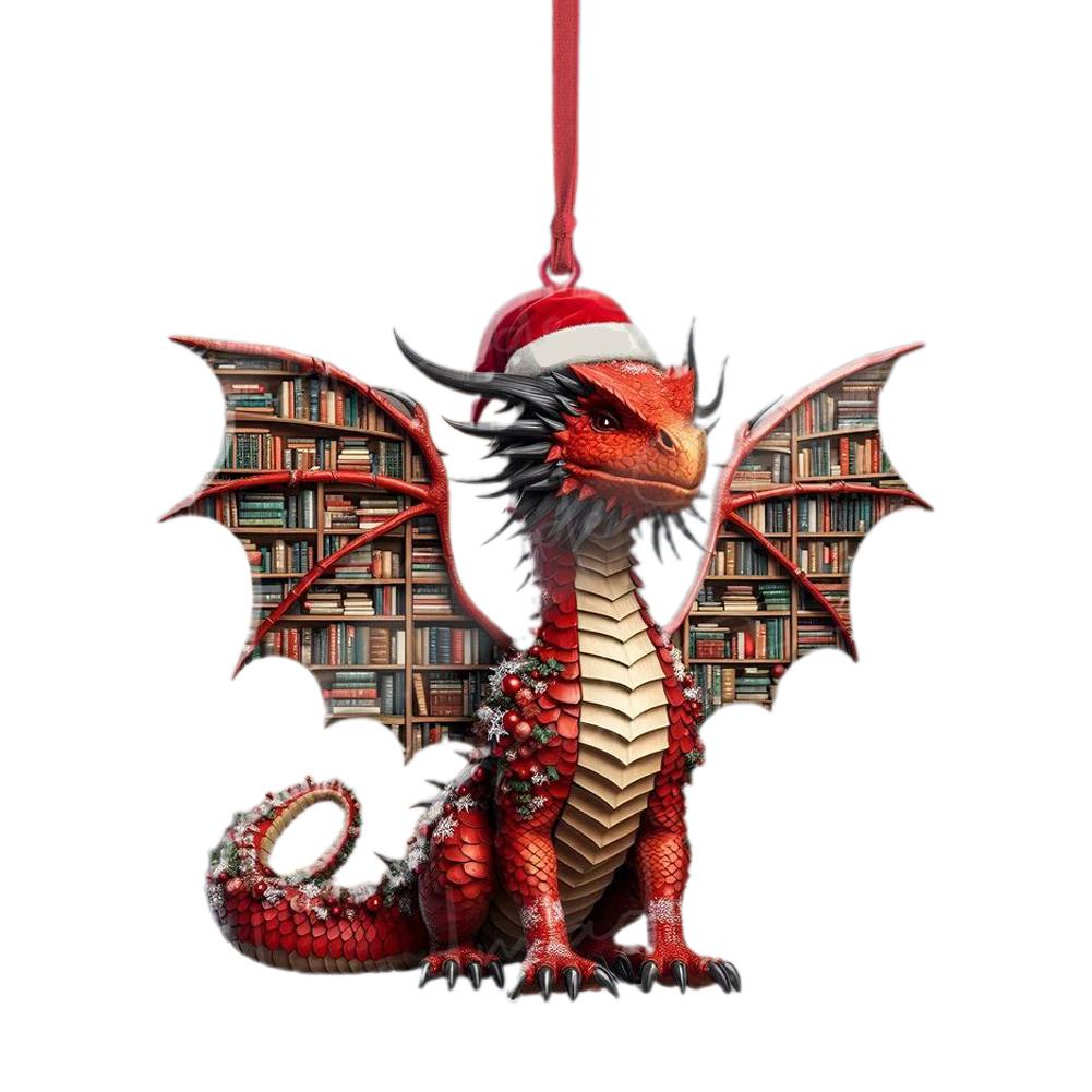 DOWAY Dragon Keychain Set - Acrylic Fantasy Halloween Accessories, Cool Bag Charms For Teens & Adults