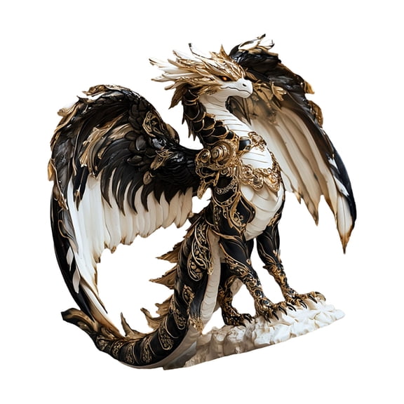 Acrylic Dragon Figurines Sculptures Lovely Statues Decorative Ornaments for Living Room,Bedroom Home Decorations