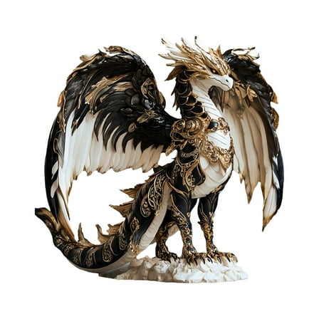 Acrylic Dragon Statue Figurine Sculpture Home Decors Tabletop Centerpieces Collectible Decorative Figurines