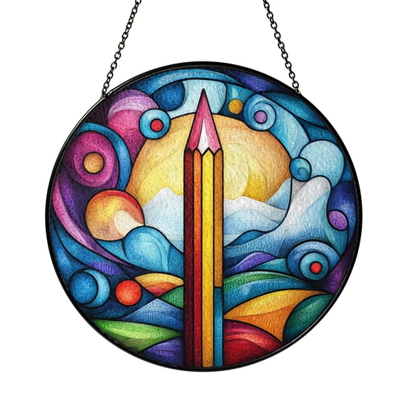 Acrylic Drawing Suncatcher Window Decor Hanging Art Inspired Ornament Decorative Sun Catcher for Studio