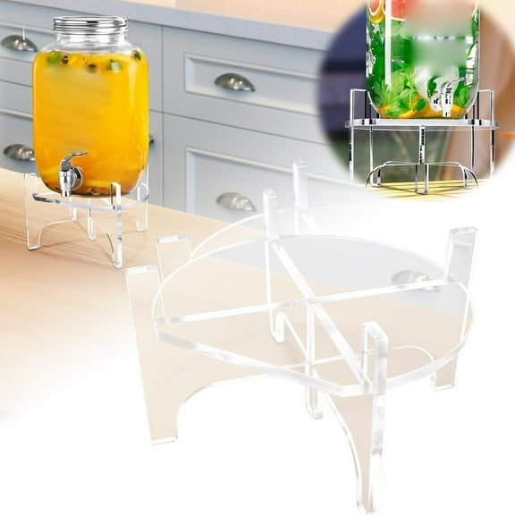 Acrylic Drink Dispenser Stand Versatile Beverage Holder for Home Kitchen Events Parties Catering and Bar Support Station