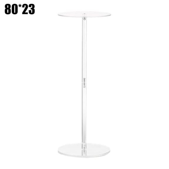 Acrylic Drink Table For Small Spaces, Tall Acrylic Flower Vase Flowers Stand, Tall For Living Table, Round Bathro Side Room,