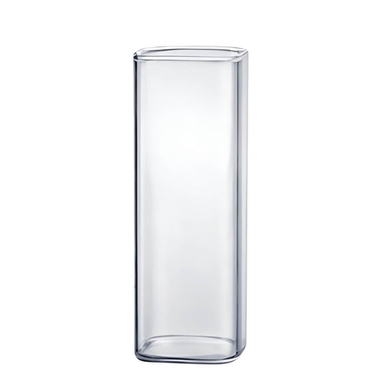 Acrylic Drinking Cup - Clear Glass-like Water Tumbler for Milk Coffee Tea - Reusable Shatterproof Beverage Cup with Handle for Home Kitchen Office - 12oz Insulated Plastic Cup for Hot Cold Drinks
