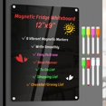 Acrylic Dry Erase Blackboard for Fridge Meal Planner Menu Board for