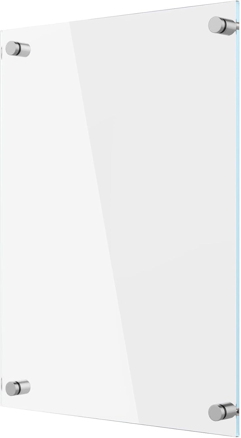 Acrylic Dry Erase Board, Dry Erase Board, Clear Non-Magnetic Wall Board Unframed White Board, for Office,School and Home, Portable Whiteboard(11.02x14.96 Inches)