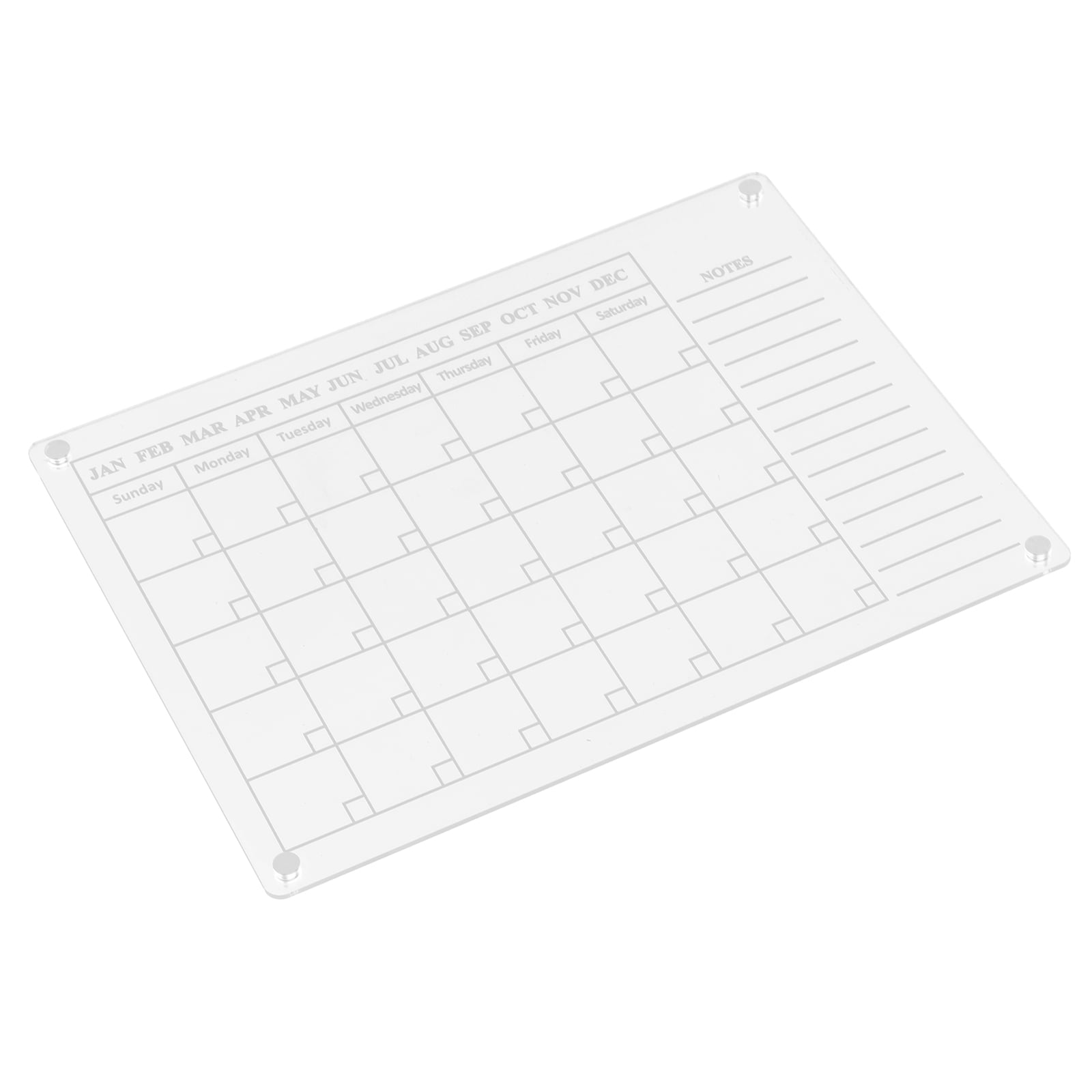 Acrylic Dry Erase Board Fridge Whiteboard Kitchen Supplies Writing Wallmounted