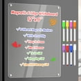 Acrylic Dry Erase Board Whiteboard for Fridge Meal Planner Menu Board