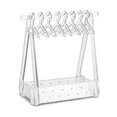 thumbnail image 1 of Acrylic Earring Hanger Rack with Mini Hangers 52 Hole Clear Earring Hanging Holder Cute Earring Display Stand Organizer Ear Stud Display Rack, 1 of 6