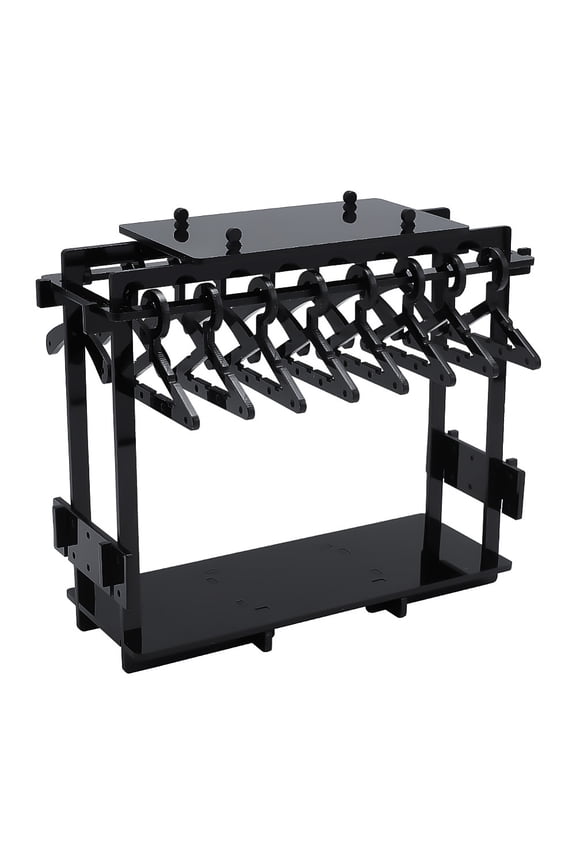 Acrylic Earring Holder Jewelry Earring Holder with 16 Clothes Hangers Earrings Holder Organizer for Ring Earrings Ear Stud Bracelets