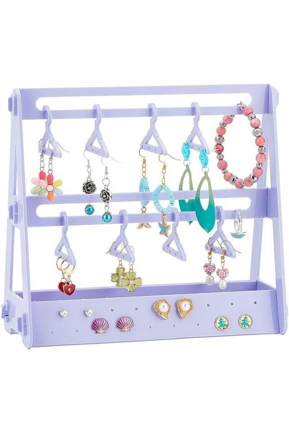 Acrylic Earring Holder Mini Hanger Rack Jewelry Display Earring Organizer Dangle Earring Hanging Acrylic Ear Studs Display Rack