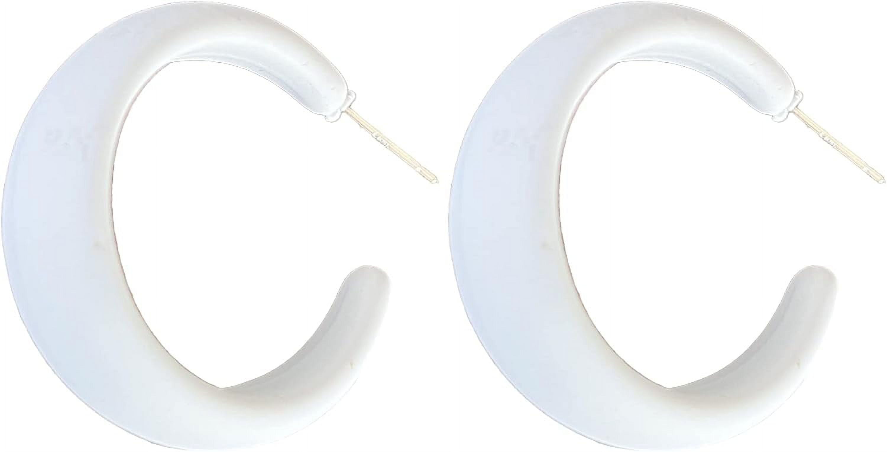 Acrylic Earrings 70s Colorful Earrings C Shape Earrings Earrings Cute