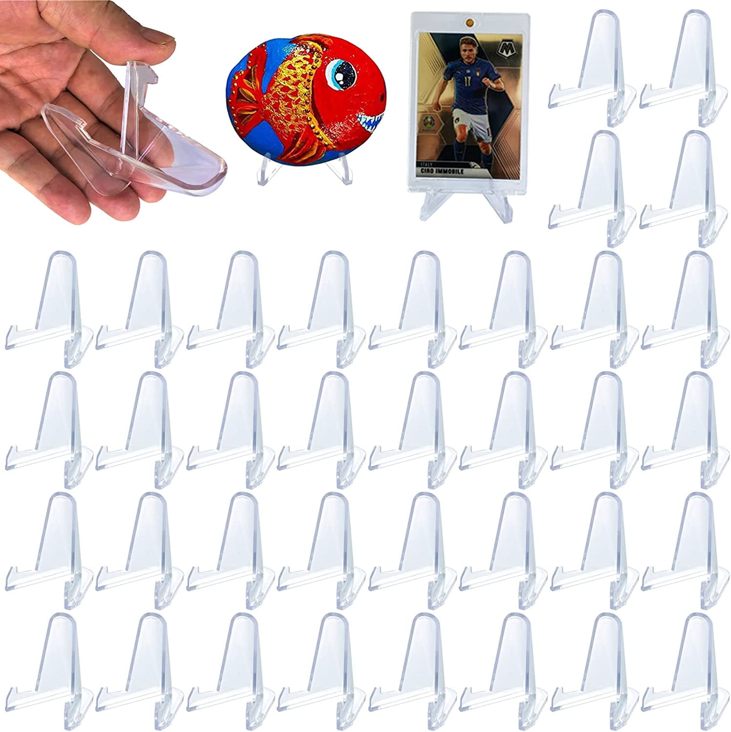 Acrylic Easels Display Stand Coins stand, 36 PCS 2.3