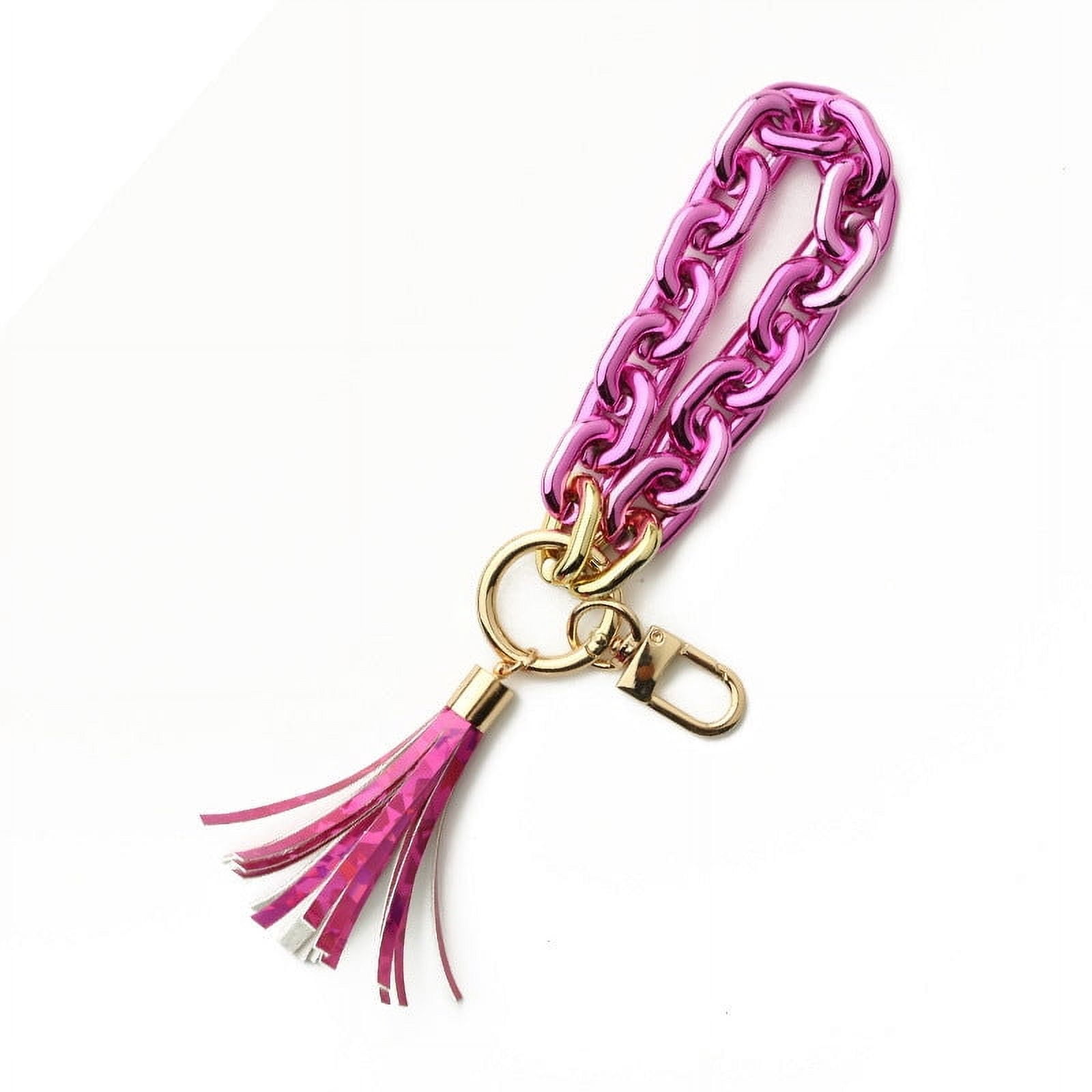 Acrylic Ellipse Key Ring, Geometric Ornament Keychain, Durable and Stylish Accessory for Keys, Bags, Purses