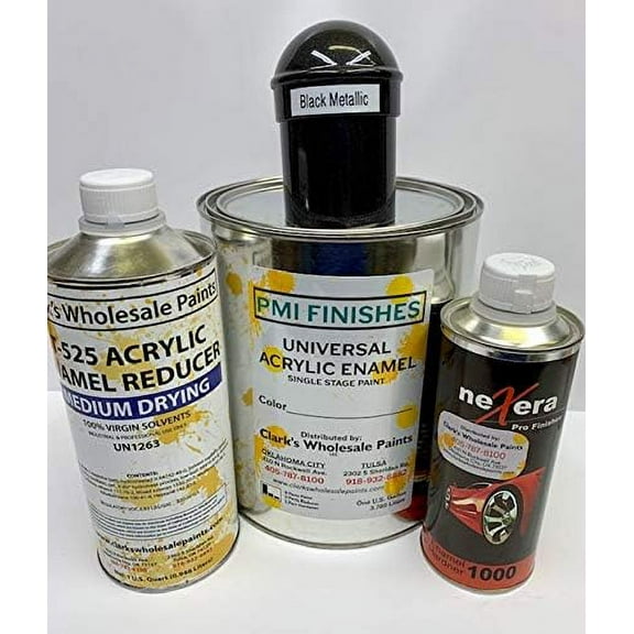 Acrylic Enamel Single Stage Paint Kit (Gallon Kit, Black Metallic)$$Tools & Hardware Other