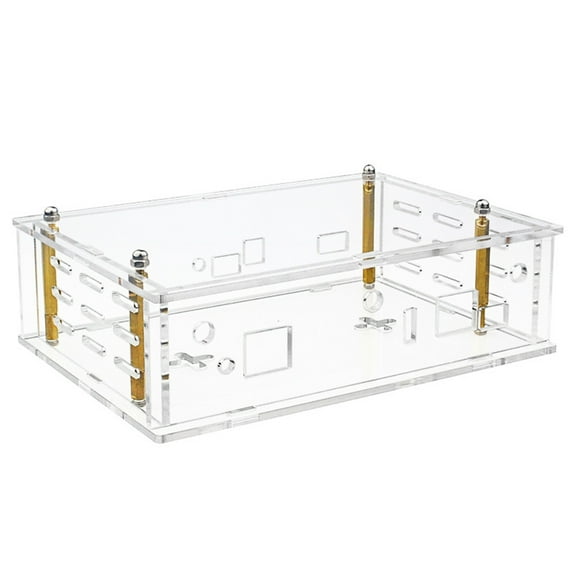 Acrylic Case For Banana Pi OpenWrtOne Board Offering Secure Mounting And Easy Access To Interfaces