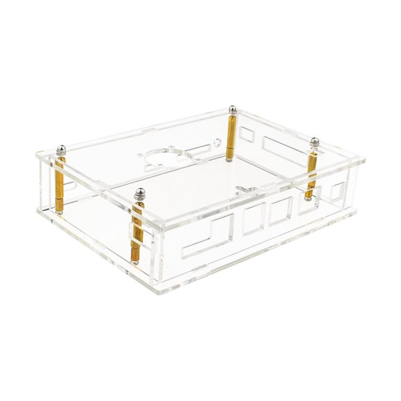 Acrylic Enclosure Housing Case For Banana Pi BPI F3 Board Cover With Easy Port Access And Wall Mount