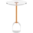 thumbnail image 1 of Acrylic End Table, Round Modern Side Table, Clear Table with Metal Support Base for Office Living Room, Bedroom, Easy Assembly, 14”D*14”W*22”H, 1 of 7