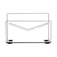 thumbnail image 1 of Acrylic Envelope Container Mail Countertop Letter Sorter Rack for Offices Document Storage Holder Shelf, 1 of 8