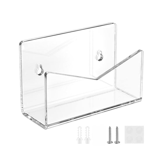 Acrylic Envelope Storage Tray Wall Mount Mail Organizer Countertop Letter Sorter