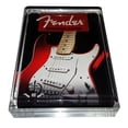 thumbnail image 1 of Acrylic Executive Fender Stratocaster Guitar Display Piece Desk Top Paperweight, 1 of 2