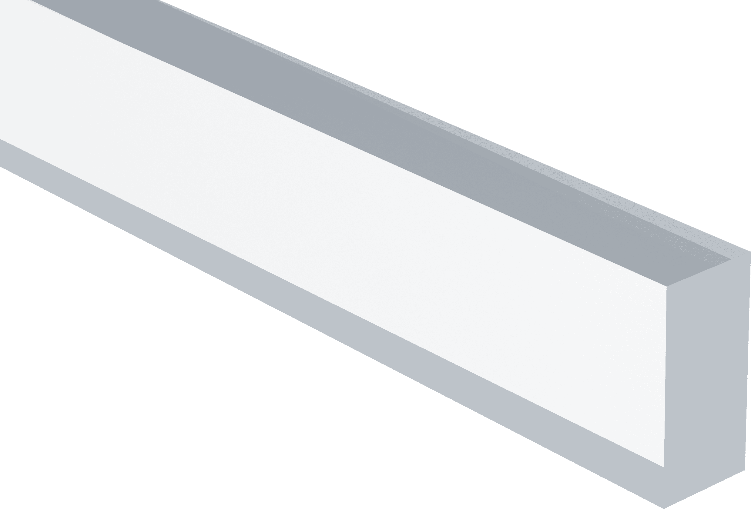 Clear Acrylic Rigid Square Tube - 2-1/4" ID X 2-1/2" OD X 12" L, Pack Of 2, Shatter Resistant