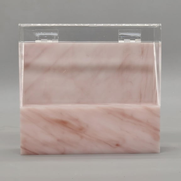 Acrylic Eyelash Extension Storage Box Tweezers Organizer Case Stand Holder Tools Pink