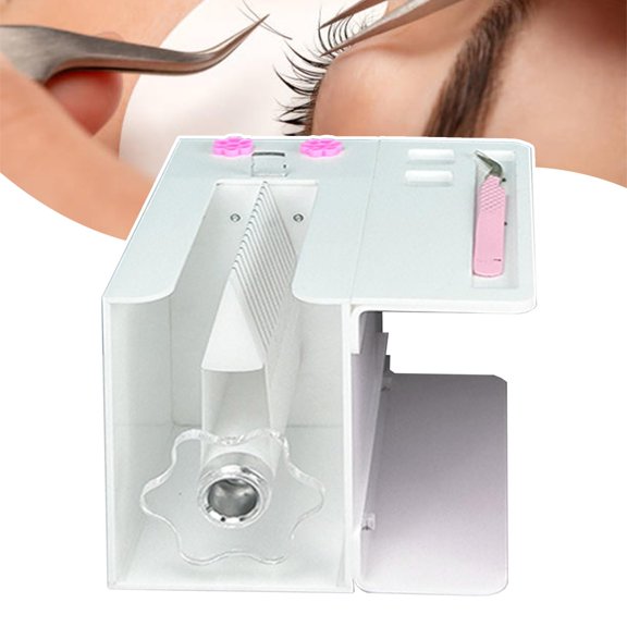 Acrylic Eyelash Flowering Machine,Lash Fan Maker-Quick Fan Opening,Eyelash Root Splitter,Eyelash Fan Making Tool,Lash Extension Auxiliary Device With Glue Cup & Extension Bracket
