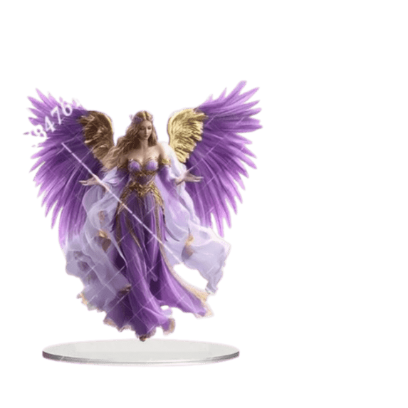 Acrylic Fairy Statue - Various Fairies Elves Goddesses Christmas Decor,Elegant Home Decoration Stand for Desk/Bookshelf/Nightstand,Home Decor/Gift