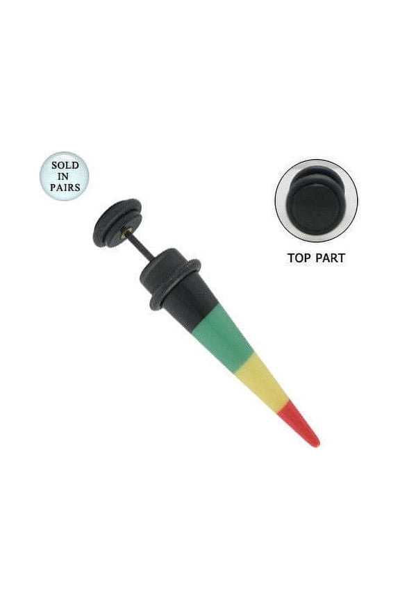 Acrylic Fake Ear Tapers in 16 Gauge - Sold in Pairs