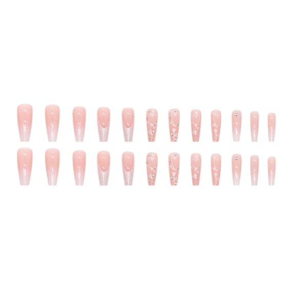Acrylic Fake Nails, no Glue 12 Sizes Full Cover False Fingernails Press on Nails