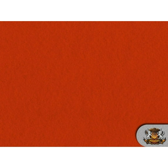 Acrylic Felt Fabric ORANGE / 72" W / Sold by the yard