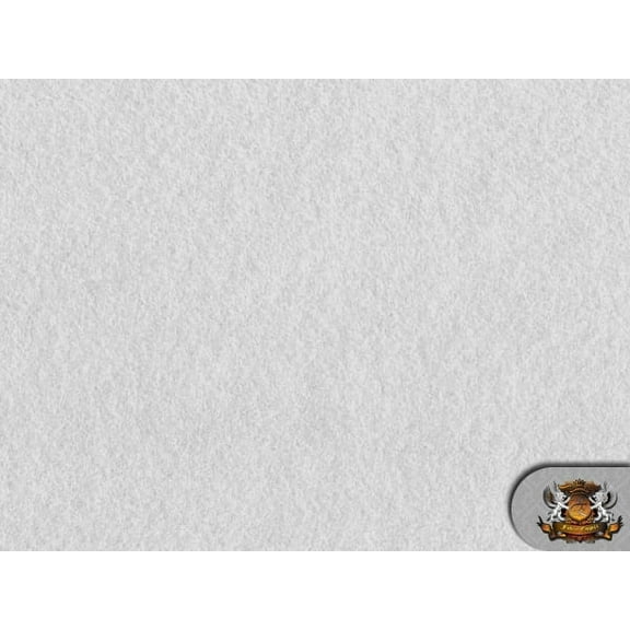 Acrylic Felt Fabric WHITE / 72" W / Sold by the yard