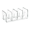 thumbnail image 1 of Acrylic File Sorter,Clear File Holder,4-Section Desktop Thick Office Storage Stand Rack for Book,Envelopes,Mail,Document,Notebook,Binder, 1 of 7