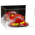 thumbnail image 1 of Acrylic Fireman's Helmet Display Case with Mirror and White Base (A014-M-WDS), 1 of 2
