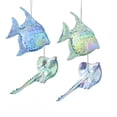 thumbnail image 1 of Acrylic Fish and Sting Ray Christmas Ornament, Green/Blue, Assorted Sizes, 4-Piece, 1 of 1