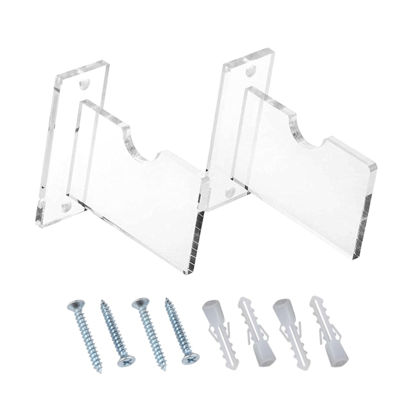 Wall Mount Rode Acrylic Fishing Rod Wall Mount Rod Holder1 Pair Kit Fishing Pole ...